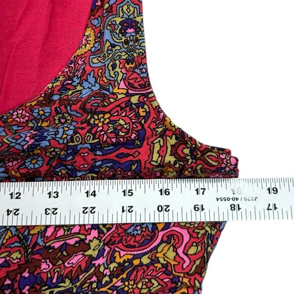 Maeve By Anthropologie Dress Women's Sz 6 Colorful Sleeveless Boho Floral Hi-Lo - Picture 3 of 11